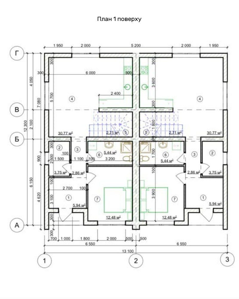 Планировка дуплекса в Буче Finest Home