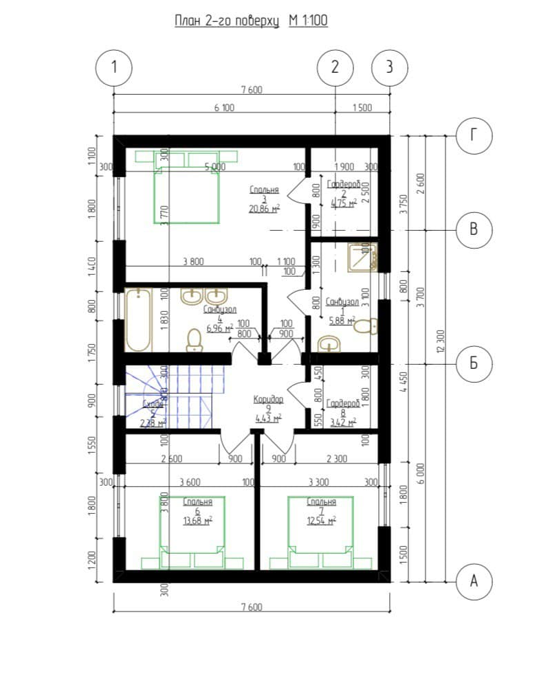 Планировка коттеджа в Буче Finest Home